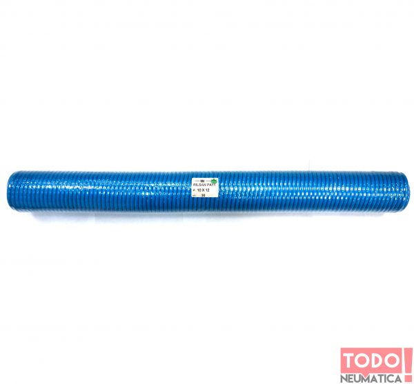 MANGUERA EN ESPIRAL RILSAN 10X12 AZUL 30 MTS
