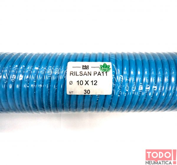 MANGUERA EN ESPIRAL RILSAN 10X12 AZUL 30 MTS - Imagen 2